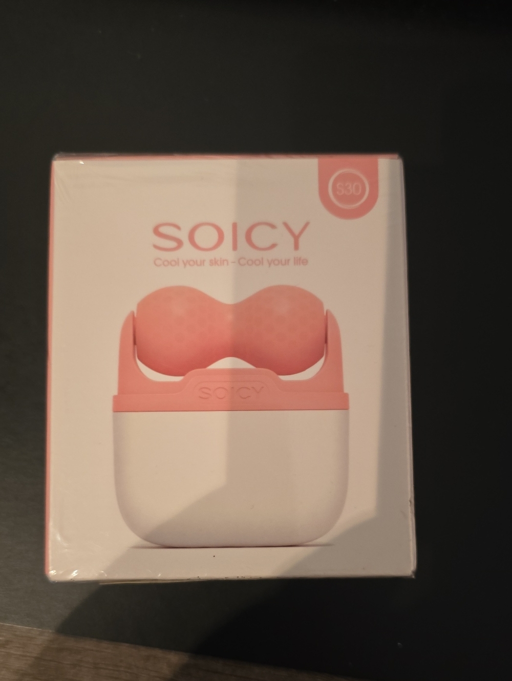 Pink Facial Cooling Roller - Portable Skin Care Device